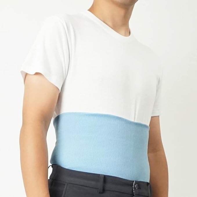 Gunze Love Stomach Band (Haramaki), Cotton Rich, Ribbed, Unisex - NewNest Australia