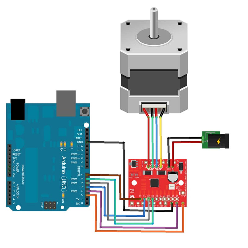 MMOBIEL Nema 17 Stepper Motor Bipolar (17HS4023) 1.8 Degree 4.1V 1A 13Ncm (18.4oz.in) Incl. 1m / 3ft Cable