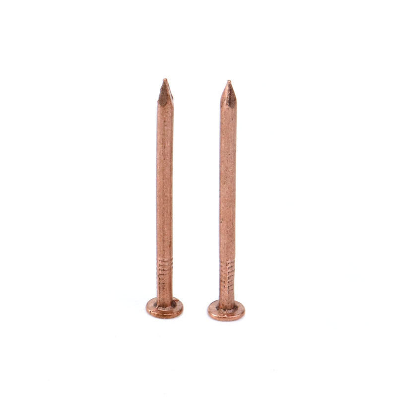 MY MIRONEY 20 Pack 1.5 Inch Copper Nails Solid Copper Nail Spikes for Slating & Roofing 1.5"
