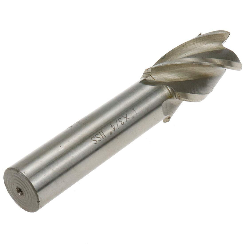 End Mill 1" Cutting Dia 3/4" Shank Dia Straight Shank 4 Flute End Mill Drill Bit 1"×1" 1pcs