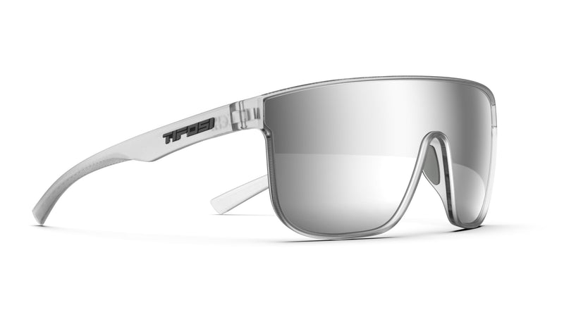 Tifosi Optics Sanctum XL Sunglasses Satin Clear (Silver Mirror)