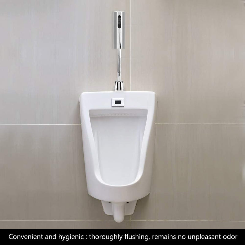Automatic Sensor Urinal Valve, Urinal Flush Valve Auto Urinals Flushing Set, Wall Mounted Touchless Flush Valve Bathroom Fixtures, for Bathroom Toilet