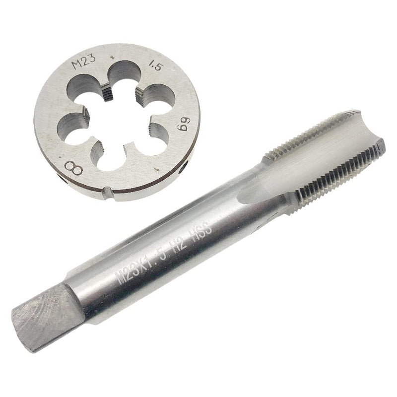 M23 x 1.5 Tap and Die Set RH M23x1.5 Right Hand Thread Cutting Screw | Straight Fluted Machine