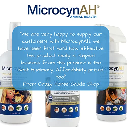 MicrocynAH Anti-Itch Spray Gel with Moisturizing Dimethicone for Dogs| Non-Toxic Spray Formulated to Sooth | Veterinarian Recommeneded Non-Toxic Formula | 8oz - PawsPlanet Australia