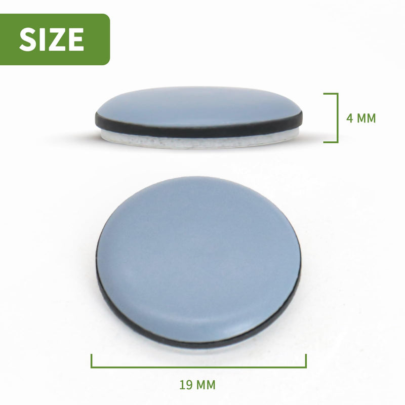 Kitchen Sliders for Counter - Self Adhesive Small Appliance Slider - 3/4'' 24PCS Blue 24PCS 3/4''