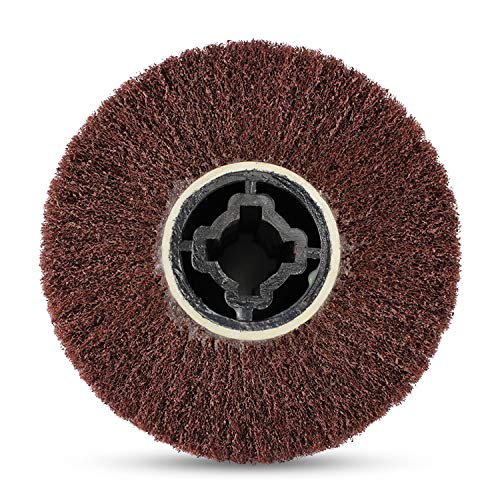 BHA Surface Conditioning Finishing Drum, 4.5" x 4" with 3/4" Quad Keyway (120 Grit) 120 Grit