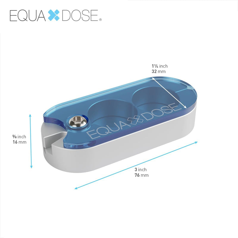 EQUADOSE Pill Splitter with Precision Aluminum Blades, Safely and Cleanly Cuts Small and Large Tablets, Vitamins, and Pills, Easy Tablet Divider for Accurate Medication Dosing