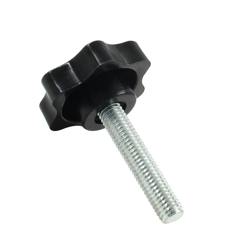 2 Pcs M8 x 40mm Star Hand Knob, Plastic Hex Shaped Clamping Knob Handle Tightening Screw Knob Star Knob