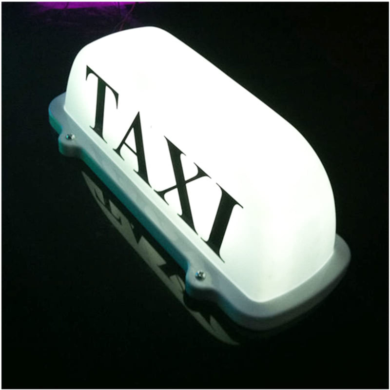 USB Rechargeable Battery Taxi Top Light Roof Taxi Sign with Magnetic Base Waterproof Taxi Dome Light