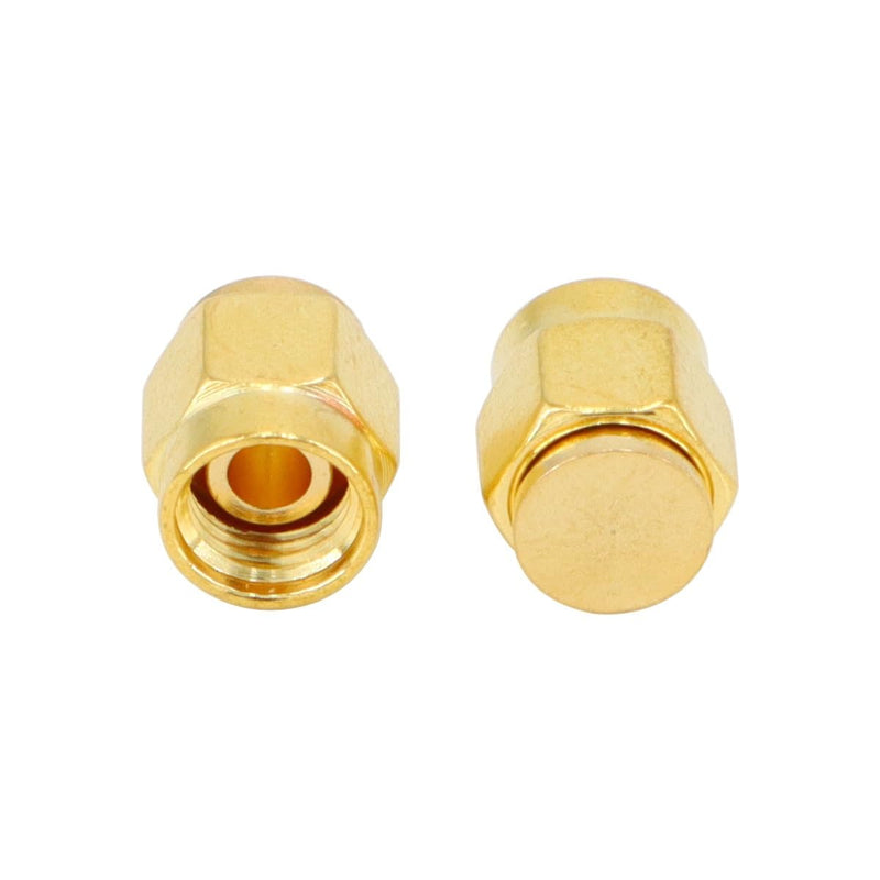 5PCS SMA Plug Dust Cap, SMA Female Jack Dust Cap Gold-Plated RF Coaxial Connector Protective Cap SMA Connector Accessories 5