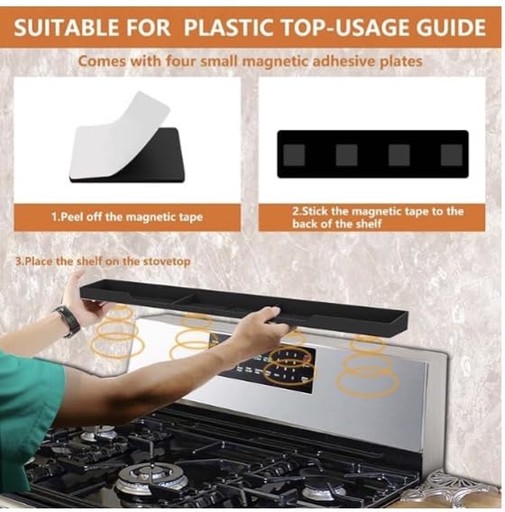 3 Piece Set:Oven Rack Organizer,Heat Resistant Trivet Mat,and Silicone Oven Mitt.The mitt ensures Safe handling of hot Dishes. Practical,Essential for Every Kitchen.Spice Rack,BPA Free
