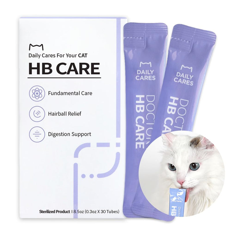 Dr.by HB Care Hairball Supplement for Cats Hairball Relief Furball Control Remedy + Dr.by UT Care Cat UTI Kidney Support Urinary Supplement Cranberry Treatment for Cats