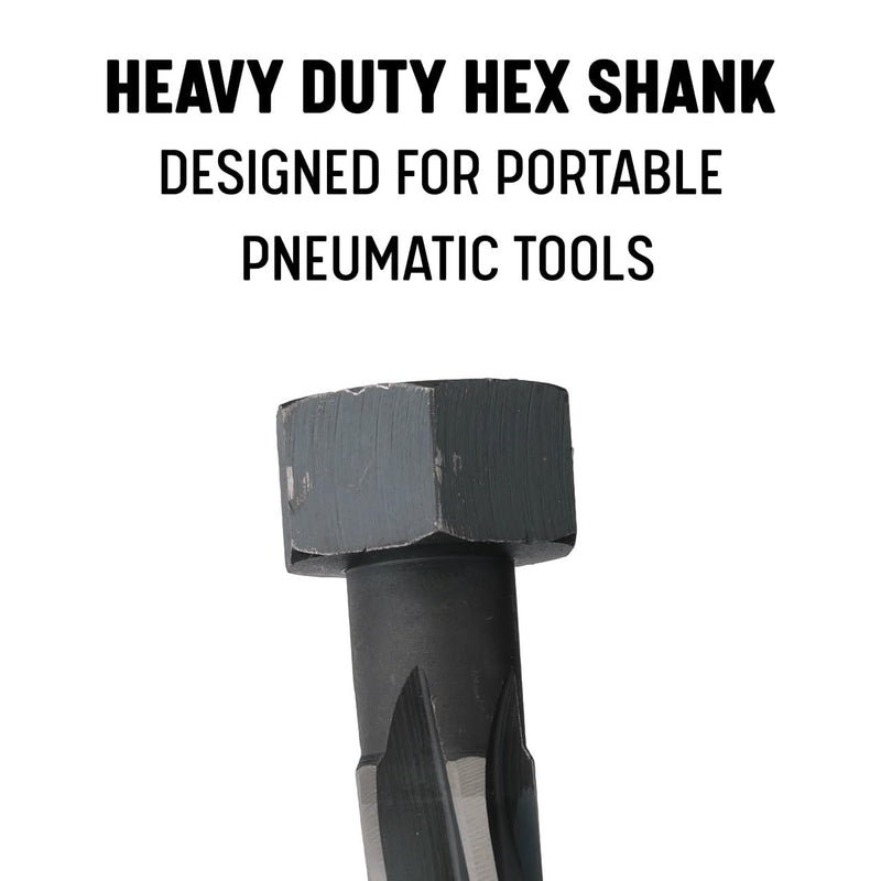 Drill America - DWRRB9/16HEX 9/16" Bridge/Construction Reamer with Hex Shank, DWR Series 9/16" Standard Length
