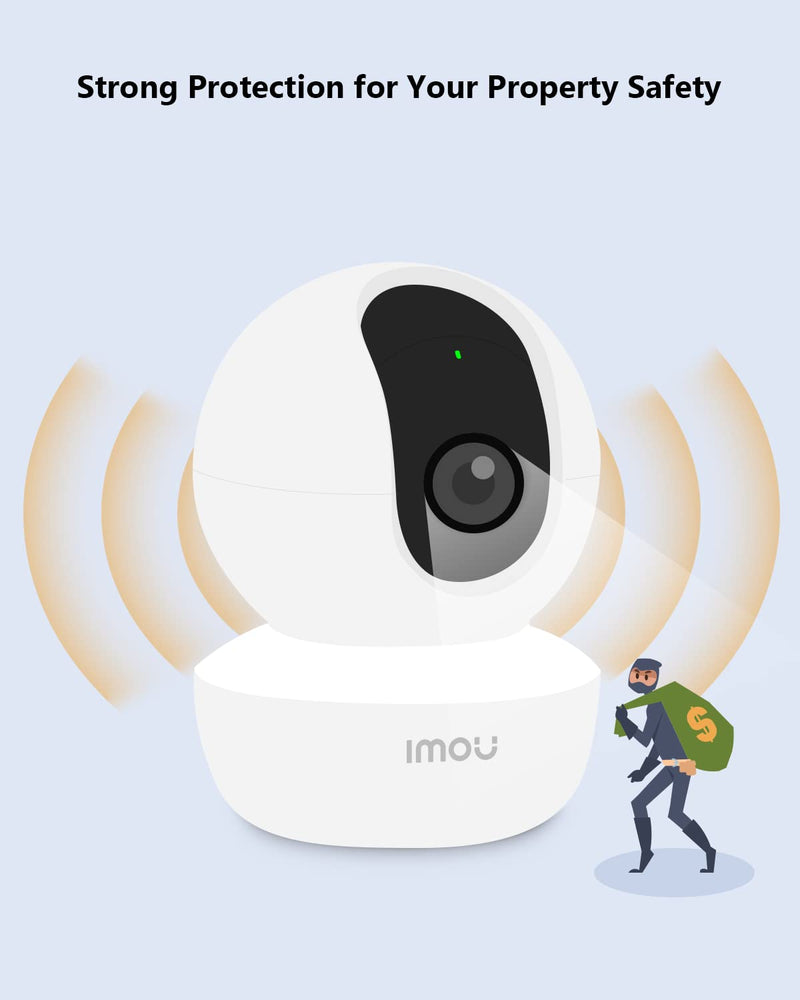 Imou 360° Security Camera Indoor with AI Human/Motion/Sound Detection, WiFi Camera Indoor Wireless 1080P for Pet/Dog/Baby, Smart Tracking, Siren, Night Vision, 2-Way Audio, Works with Alexa, 2 Pack SE 2Pack
