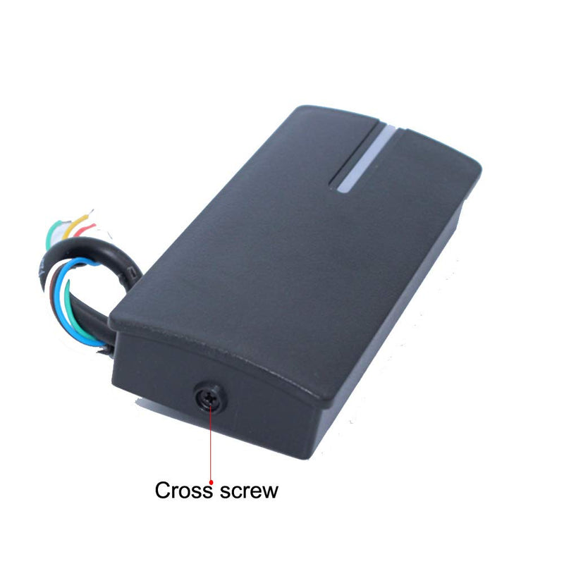 No Relay Access Control Reader Proximity Card Reader Wiegand 26/34 Bit Output Door Access Reader Waterproof IP68 Access Control 125KHZ Card Reader with 10 Color Key