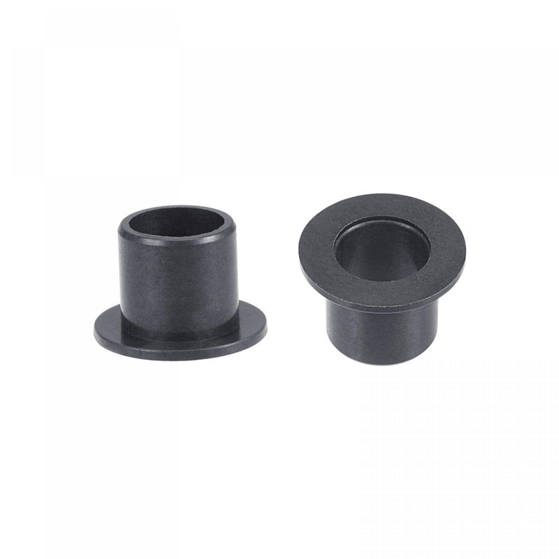 uxcell Flanged Sleeve Bearings 8mm Bore 10mm OD 10mm Length POM Wrapped Oilless Bushings Black 4pcs 8x10x10mm