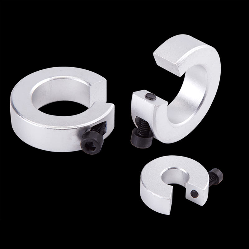(Pack of 4) Shaft Collar Set for Linear Rail SBR16, All in One Clamp-on Shaft Collar with M5 Set Screw, Bore 16mm, OD 35mm, Thickness 10mm 16mm Bore Size