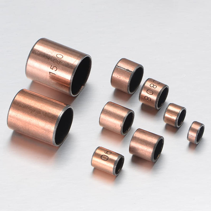 uxcell Sleeve Bearing 3/4" Bore x 7/8" OD x 3/4" Length Plain Bearings Wrapped Oilless Bushings