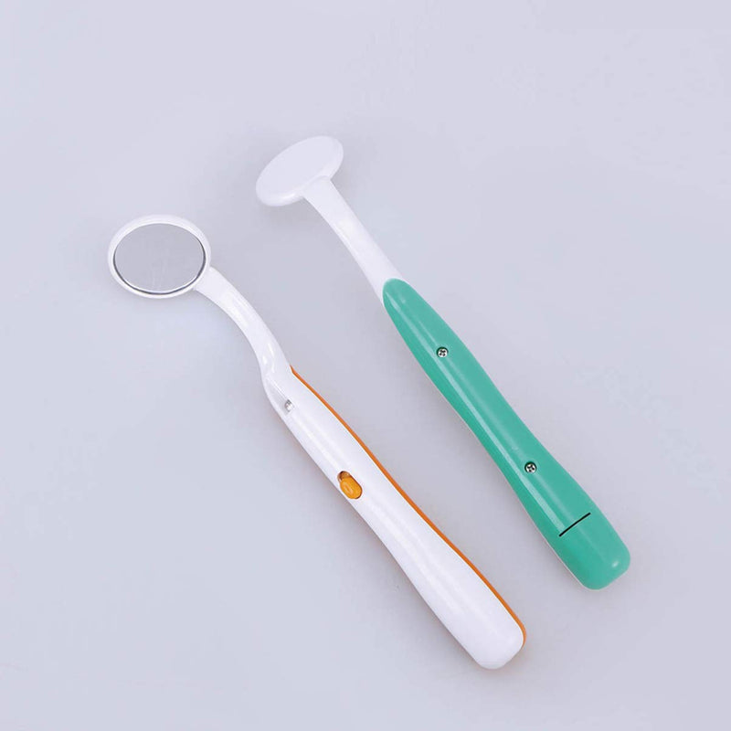 Mirror with Led Light for Teeth Inspection, Anti-Fog Mirror for Oral Care, lighted inspection Tool 5.86 Inch Plastic