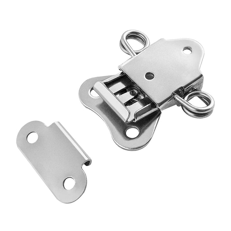 QWORK Heavy Duty Stainless Steel Latch for Flight Cases and Equipment Boxes, 4 Pack 2" x 1-1/2", High Working Loads, Excellent Anti-Corrosion 2" x 1-1/2"