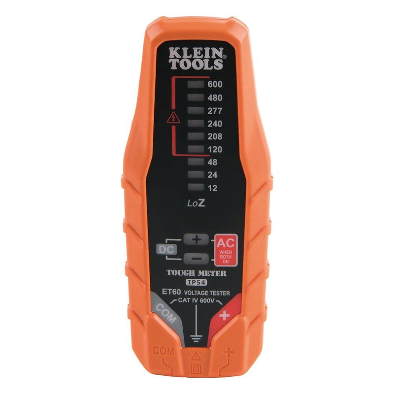 Klein Tools ET60 Voltage Tester, Tests AC and DC Voltage and Low Voltage, No Batteries Needed AC/DC Voltage
