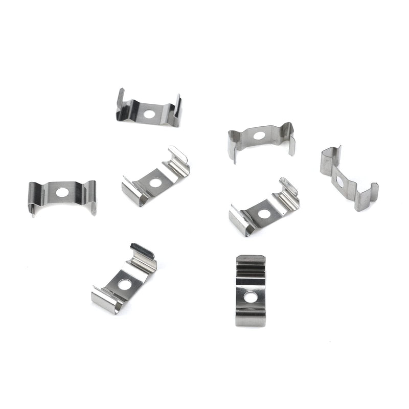 100PCS Iron Silver 0.90" Length T5 Clips, T5 Led Light Clips, Bracket Hanger for Led Tube
