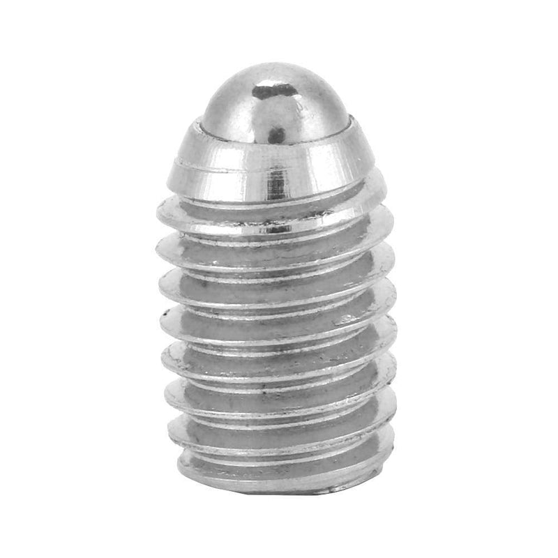 Jadeshay 20Pcs M8 Hex Socket Spring Ball Plungers 8 * 10 mm, Durable Stainless Steel Precision Threaded Push Fit Insert Screws for Lubrication and Pneumatic Tools
