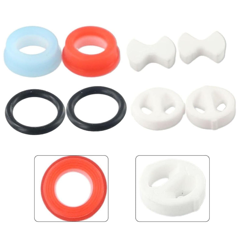 8 Pcs Pleochroic Faucet Washers Ceramic Disc Cartridges Silicon Washer Insert Turn Washers Replacement for Valve Tap, Faucet Parts