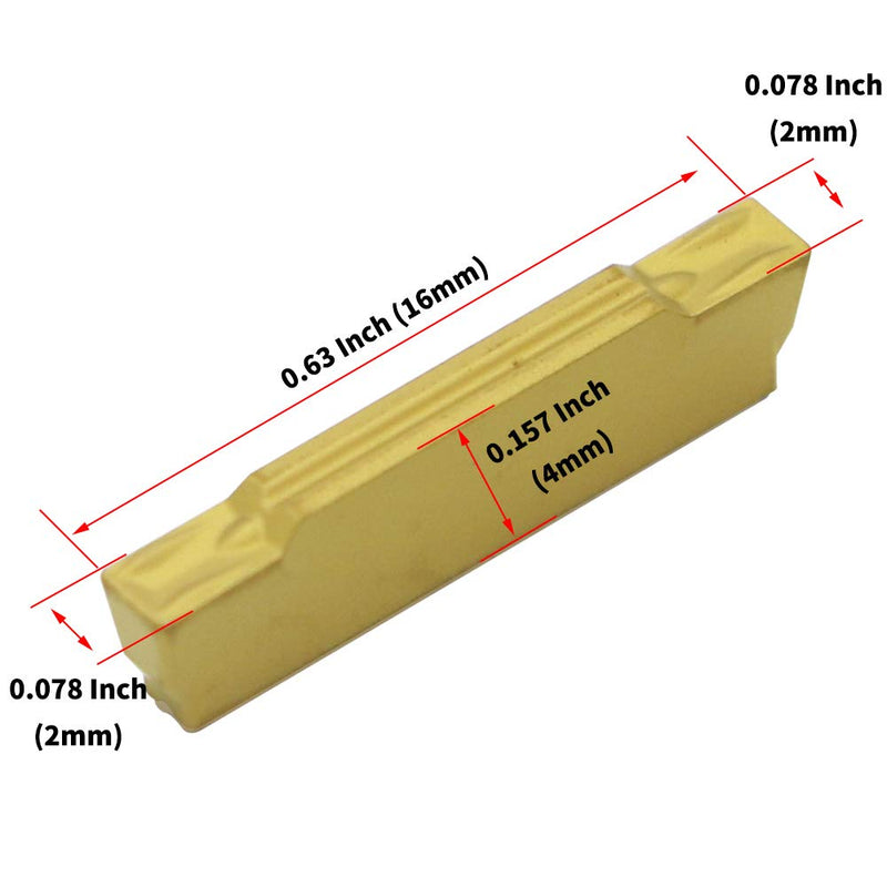 CNC Lathe Grooving Tool Holder MGEHR1212-2(0.47 Inch), with Three MGMN200 Cemented Carbide Blades. Yellow Processed Steel, Fuchsia Processed Stainless Steel, Silver Processed Aluminum Alloy. (2mm) MGEHR1212-2 (Right)