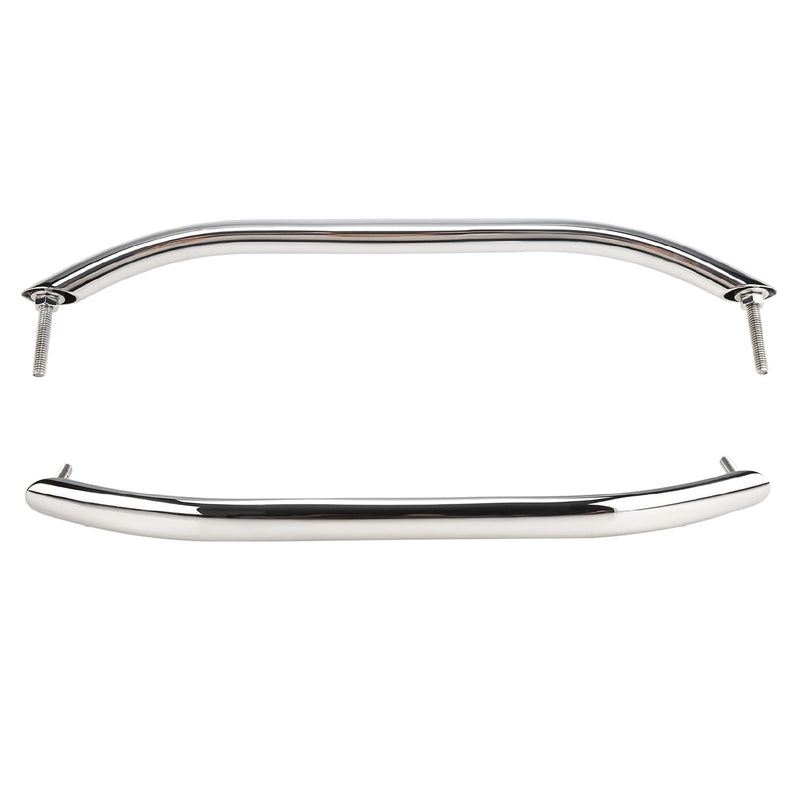 NovelBee 2pcs Boat Grab Handle,17.3“ Polished Stainless Oval Grab Handle Handrail for Marine Yacht RV