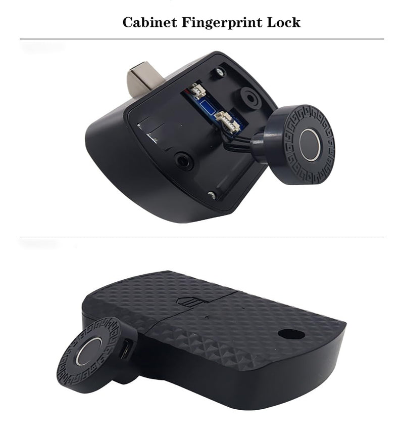 Fingerprint Cabinet Lock for Wooden Furniture,Keyless Hidden Lock for Cabinet Mailbox File Sauna Drawer School Lockers DIY 1