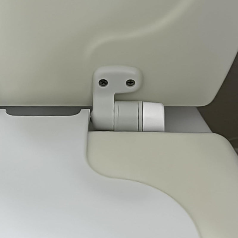 Replacement for Toilet Seat Hinges Compatible with Bemis/NextStep2 – Toilet Seat Hinge Bracket, Easy No-Tool Installation 2-Pack (White) White