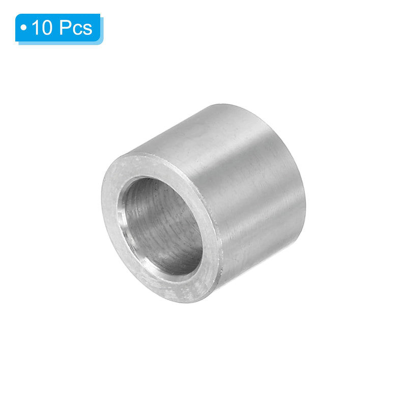 PATIKIL M10 Aluminum Spacers, 10 Pcs Metal Spacer Aluminum 10.2mm ID x 16mm OD x 12.7mm L Aluminum Spacer Screw Standoff Round for 3/8" M10 Screw Bolts