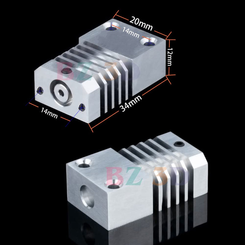 CR-10S PRO All Metal Hotend Upgrade Kit,Titanium Alloy Heatbreak,MK8 Hardened Steel Nozzle 0.4mm for CR-10S PRO,CR-10S Pro V2,CR-10 Max,Ender 3 Neo,Ender 3 V2 Neo 3D Printer Hotend.