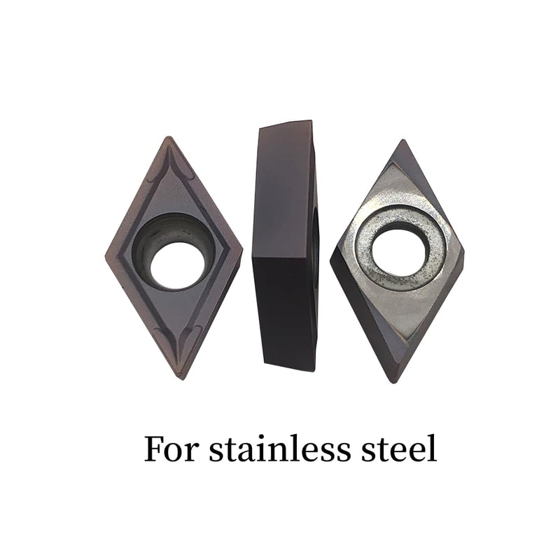 GBJ 20pcs DCMT11T304 DCMT32.51 Indexable Carbide Turning Inserts Multilayer Coated CNC Lathe Inserts for SDJCR Lathe Turning Tool Holder Replacement Insert (20pcs DCMT32.51) 20pcs DCMT32.51
