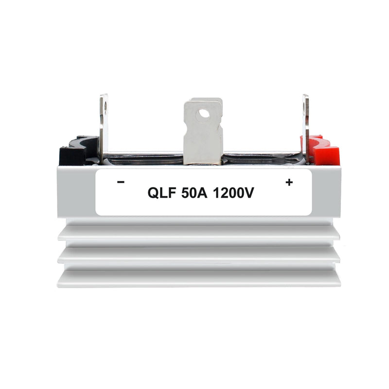 (2 pcs) Full Rectifier Bridge 50A;Input:3V-400Vac; Ac to Dc;1200V;with HeatSink;Rectifier Diode;12V 24V 48V 110V 120V 240V Both Can be Used