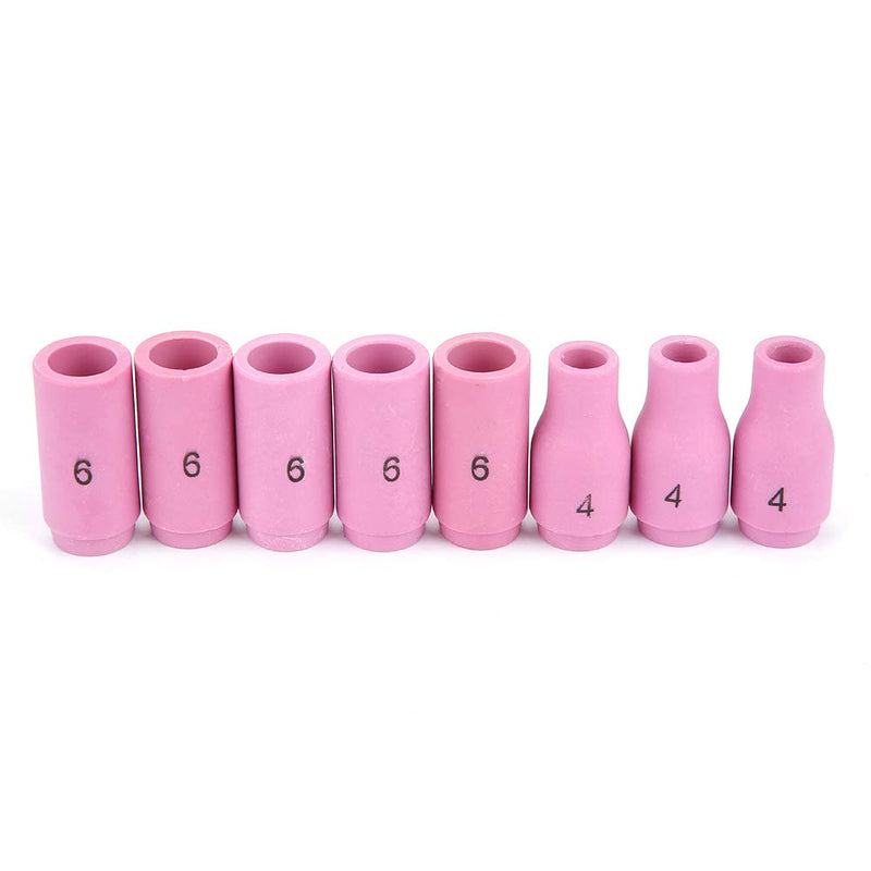 Welding Torch Parts, 20 torch consumable consumables 53 Pcs/Set Welding Torch Body Parts Gas Lens Nozzle Collet Cup Kit Accessories