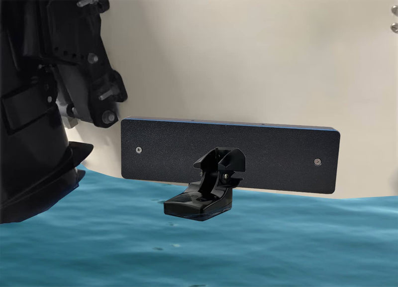 Brocraft Resistant Marine-Grade Boat Transducer Mounting Plate Hardware Kit/Transducer Mounting Board Black And without Spray Shield