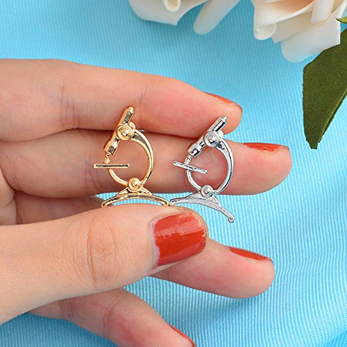 2 PCS Uterus Stethoscope Surgical Knife Lapel Pins Medical Anatomical Tools Jewelry Gifts microscope