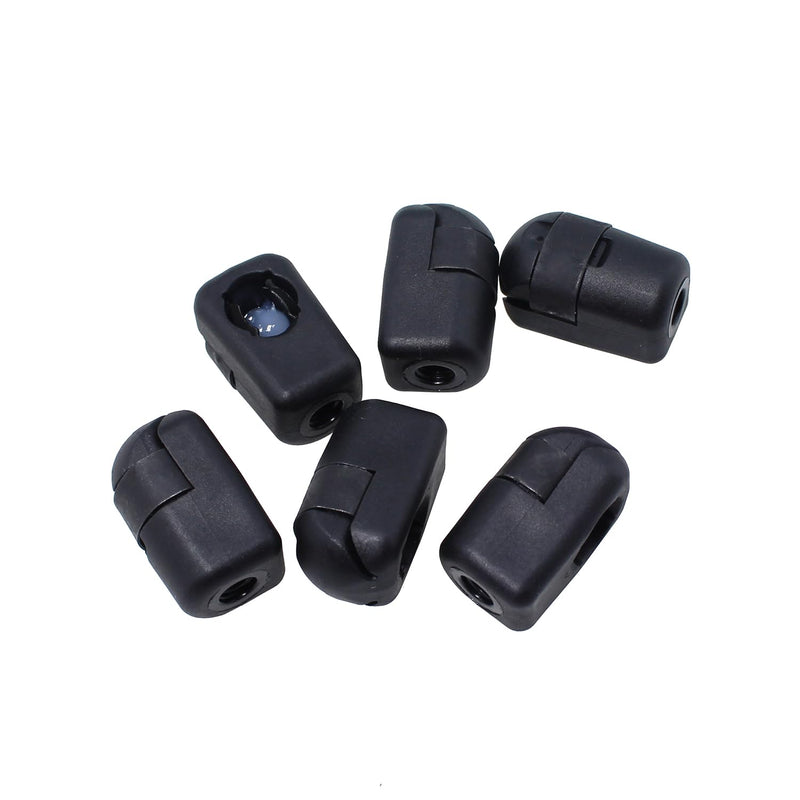 Maxmoral 6PCS Generator Accessory Black M6 Female Thread PA66 Gas Spring End Connection Connector for Lifting and Balancing Hinged Door and Bonnets