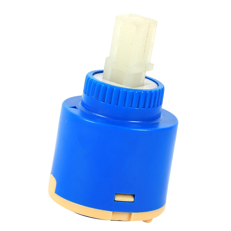 40mm Ceramic Cartridge, Water Mixer Tap Inner Control Faucet Valve Tap Water Mixer PP Plastic Blue Practical Replacement Ceramic Disc Cartridge for Kitchen Faucet, Bathroom Faucet (40mm)