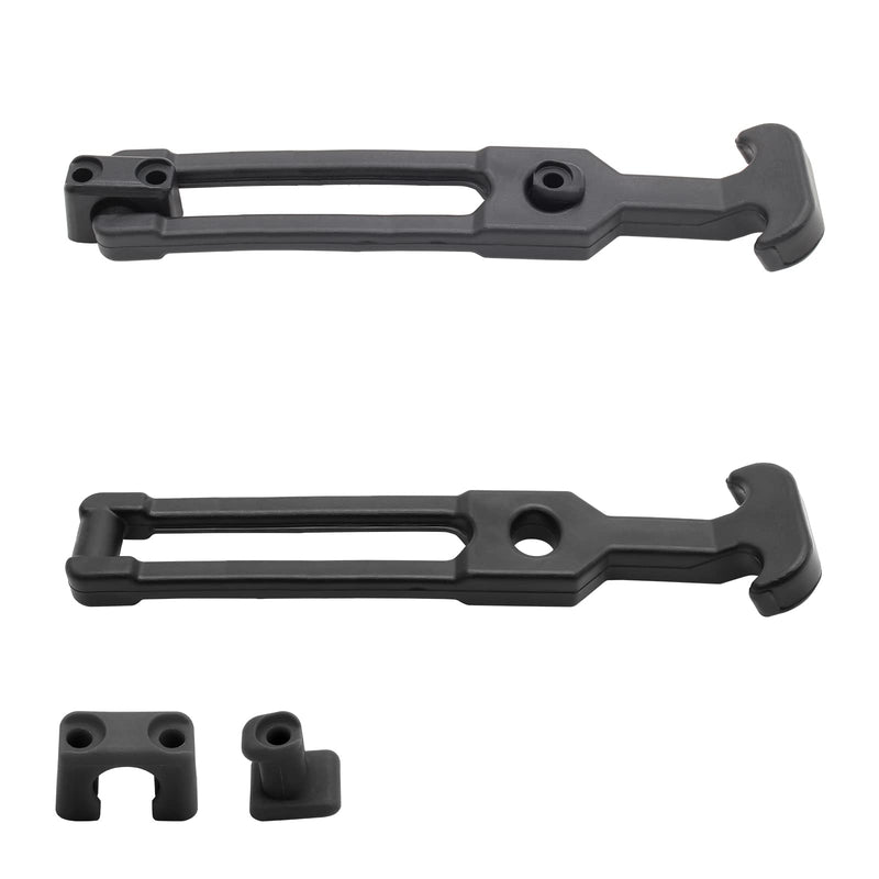 BokWin 2 Pcs Rubber Draw Latch T Handle,7.87 Inch Flexible Hasp Latch for Tool Box Golf Cart Cooler(Black) 7.87 inch Black