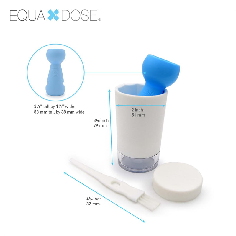 EQUADOSE Pill Crusher for Adults, Seniors & Pets, Pug Tablet Grinder Pulverizer for Feeding Tubes, Pet Meds, Easy Swallowing, Fine Powder Crusher for Medications, Travel-Friendly and Easy to Use