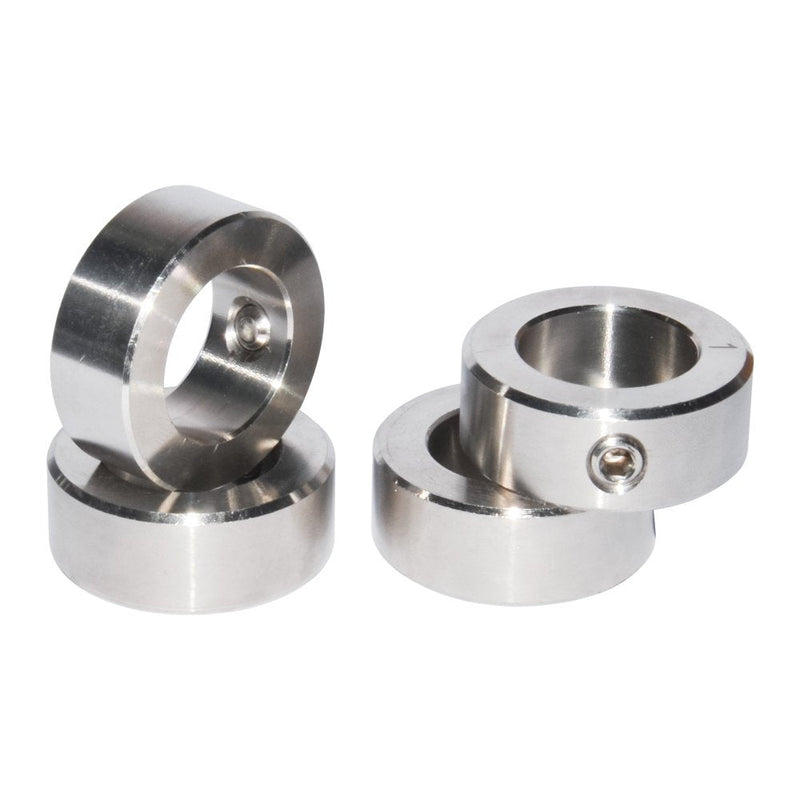 5/8 Inch Bore Shaft Collar Stainless Steel Silvery Out Diameter 1.125 inches for DIY 4Pcs 5/8" 304 Stainless Steel