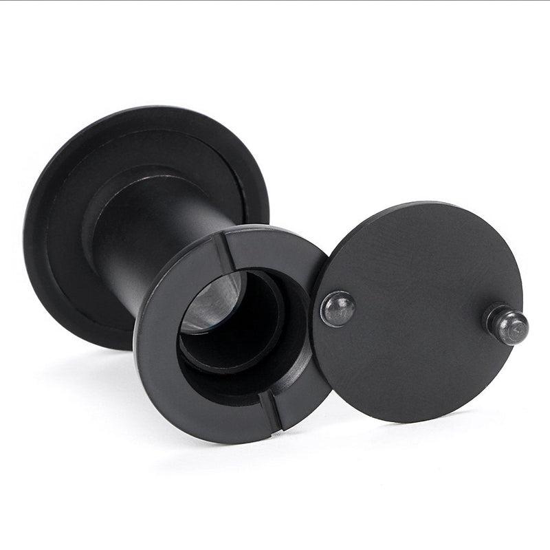 Sumnacon Safety Door Viewer,Solid Brass 220-degree Door Viewer/Peephole with Heavy Duty Rotating Privacy Cover for 1-3/8" to 2-1/6" Doors, Sturdy Door Viewer for Home Office Hotel (Black) 22mm Black