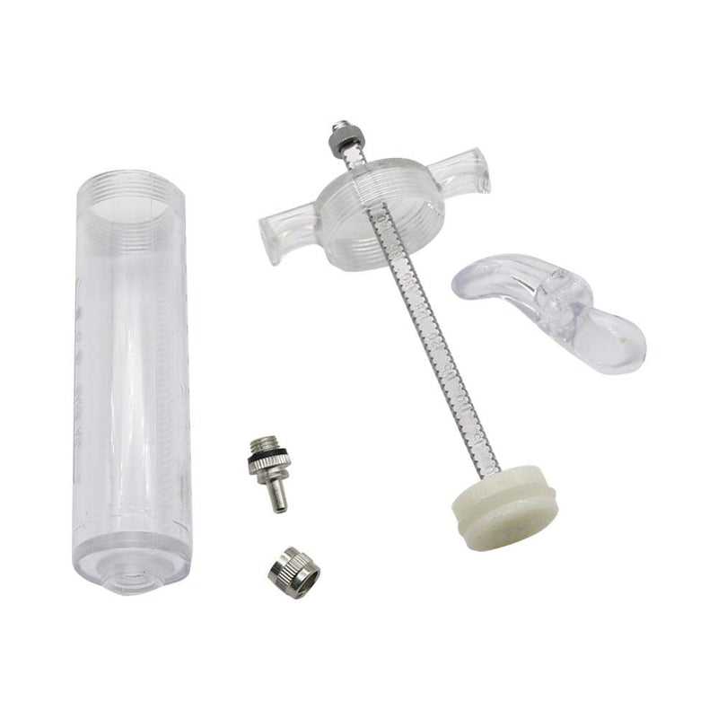 Birds Feeding 10ml 20ml 50ml Syringe Manual Feeding Rearing Gavage Curved Medication Tube Birds Small Pet Feeding Syringe (Transparent,10ml with 3 Hose) transparent 10ml with 3 hose