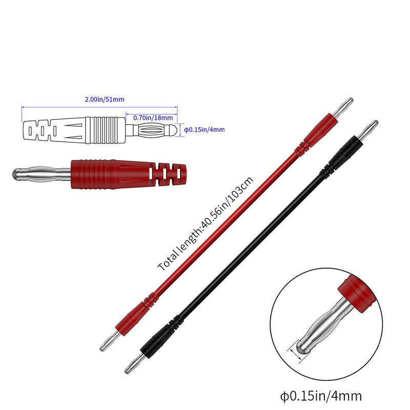 13pcs 4mm Banana PlugTest Leads Kit Digital Electrical Test Probes Set Fully Insulated Alligator Clips Test Tweezer Wire-Piercing Back Probe Pin 0079 13pcs