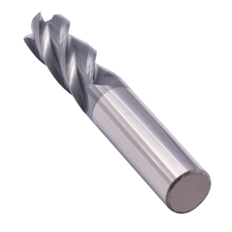 1/2" 4 Flute Solid Carbide End Mill - .060" Corner Radius, AlTiN Coated | 35° Helix, 1/2" Cutting Dia, 1/2" Shank Dia, 1-1/4" LOC, 3" OAL for Milling Alloy Steel, Cast Iron, Copper