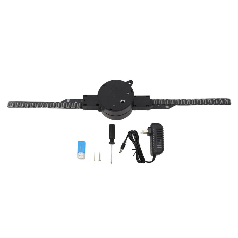 3D Hologram Fan 16.5in 2000x224 3D Projector with 224 LED Light Beads, Borderless Images, Custom Editing for Business Store Advertising 100-240V