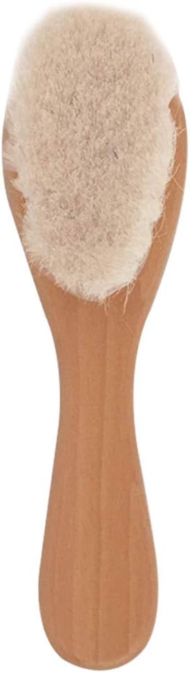 Kingsie Baby Hair Brush, Comb, Set of 2, Natural Wood, Goat Wool, Brush, Comb, Newborn, Baby Hair Care, Baby Shower, Gift - NewNest Australia
